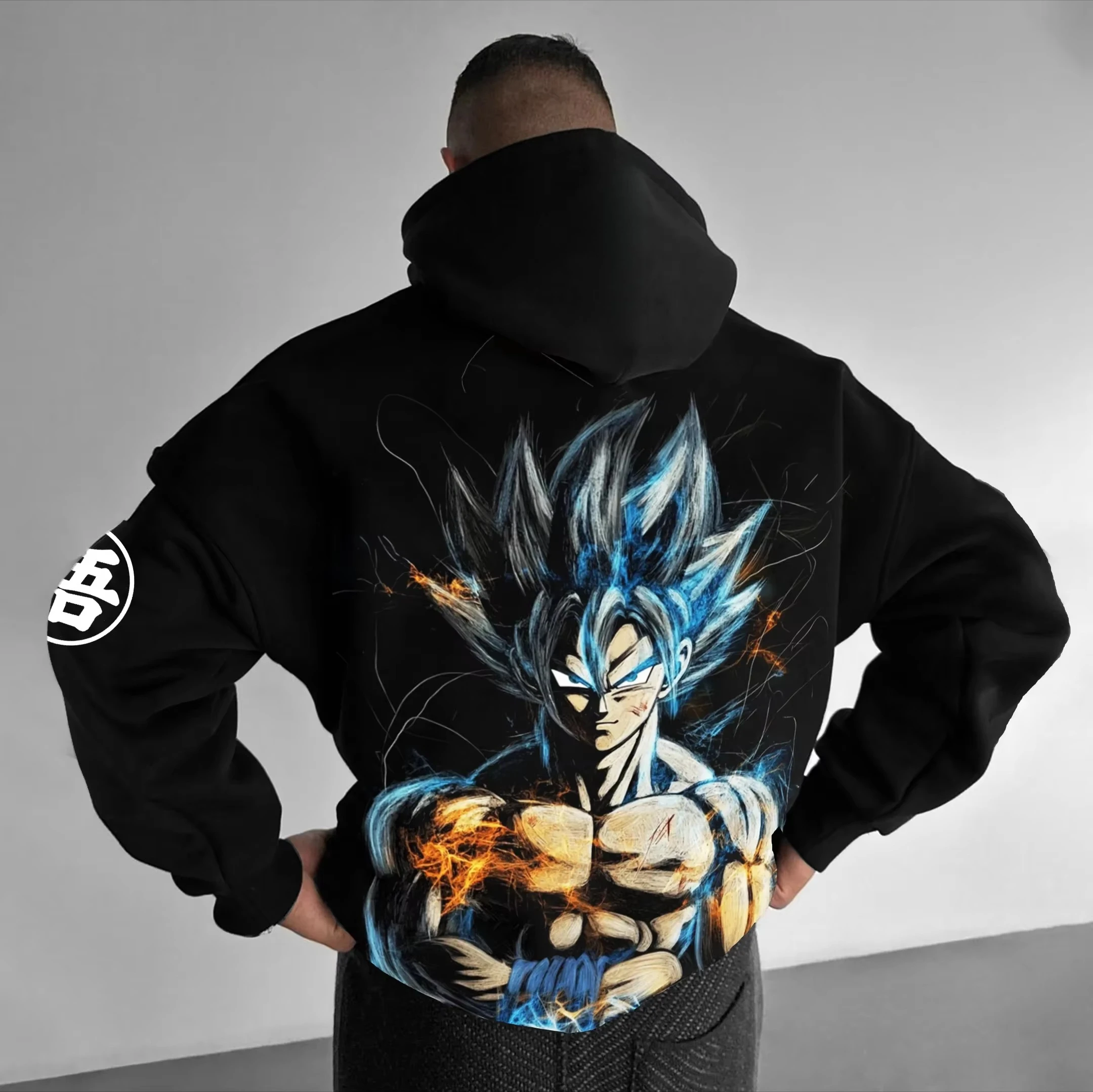 

2026 New Dragon Ball Z Vegeta Power Printed Hoodie Sweatshirt Men's and Women's Hoodie Men's Tops Sports Hoodie Harajuku Hoodie
