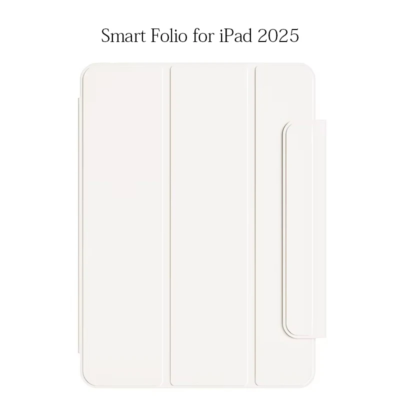 Smart Folio for iPad Pro 11 2025 Case M5 Three Fold Magnetic Clamp for iPad Pro 13 M5 M4 2026 Air 11 A16 Buckle Magnetic Clip