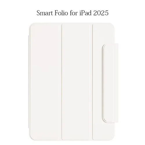 Imagen 1 del producto Smart Folio para iPad Pro 11 2025 funda M5 abrazadera magnética de tres pliegues para iPad Pro 13 M5 M4 Air 11 pulgadas A16 hebilla clip magnético