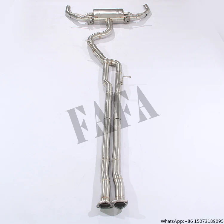 For  RS3 2.5T 2017-2023 High Polished Exhaust Pipe with Valve New Condition Cat Back Exhaust