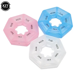 7 Days Weekly Pillbox Tablet Holder Medicine Storage Case Drug Container Pill Organizer Weekly Capsule Pill Box Color Organizer