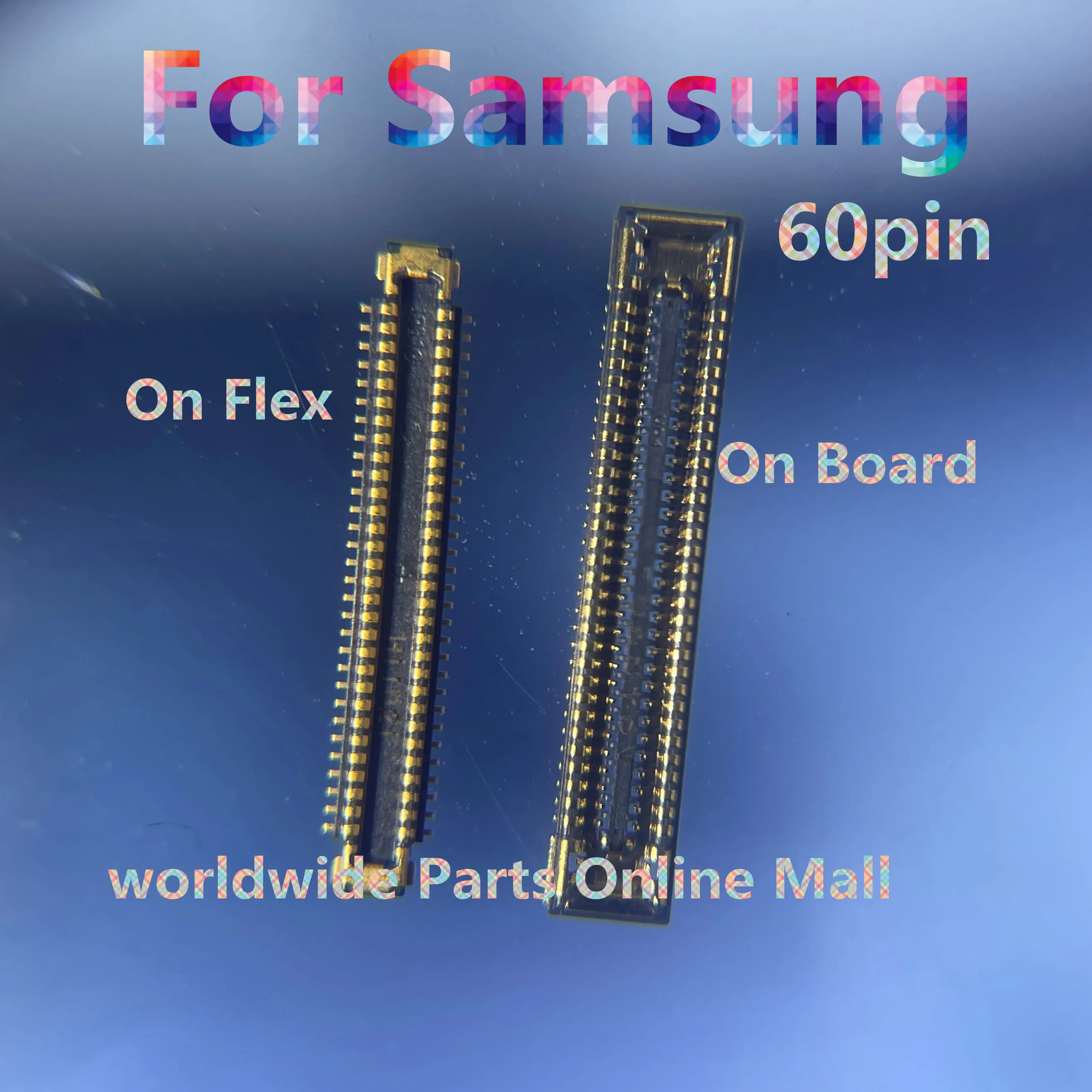 10pcs-200pcs LCD Display Screen FPC Connector On Flex For Samsung M52 M526 USB Charging Charger Plug On Motherboard 40pin 60pin