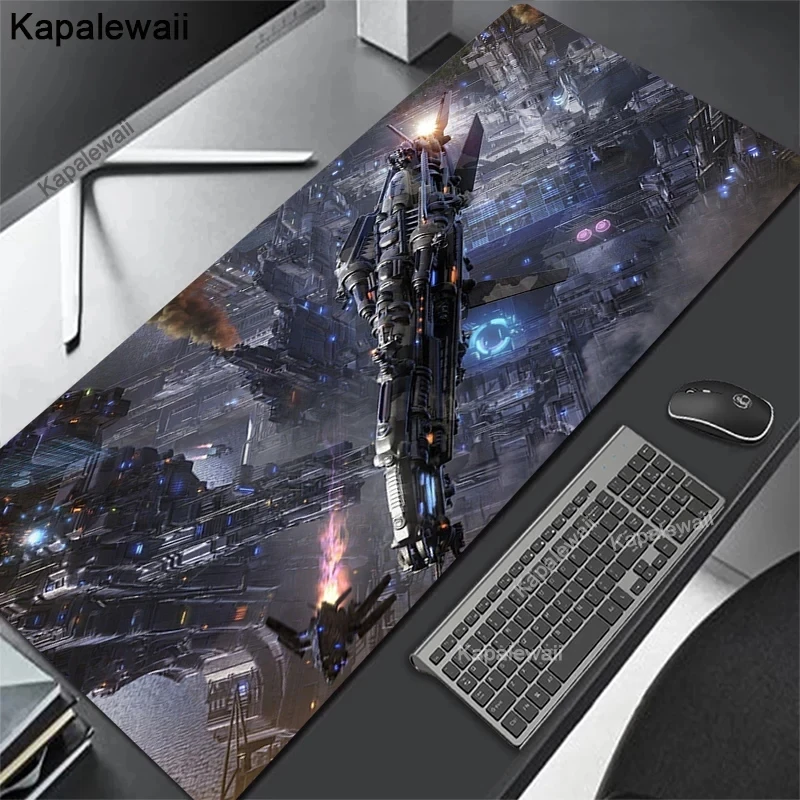 Spacecraft Cute Mouse Pad Space Large Keyboard Deskpad Mouses Rug  Table Mats Home Carpet Rugs Desk Mat Office Mousepad Non-slip