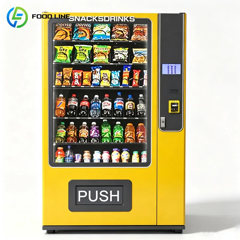 Automatic Vending Machine Snack And Drink Vending Machine Combo Commercial Retail Equipment Customized