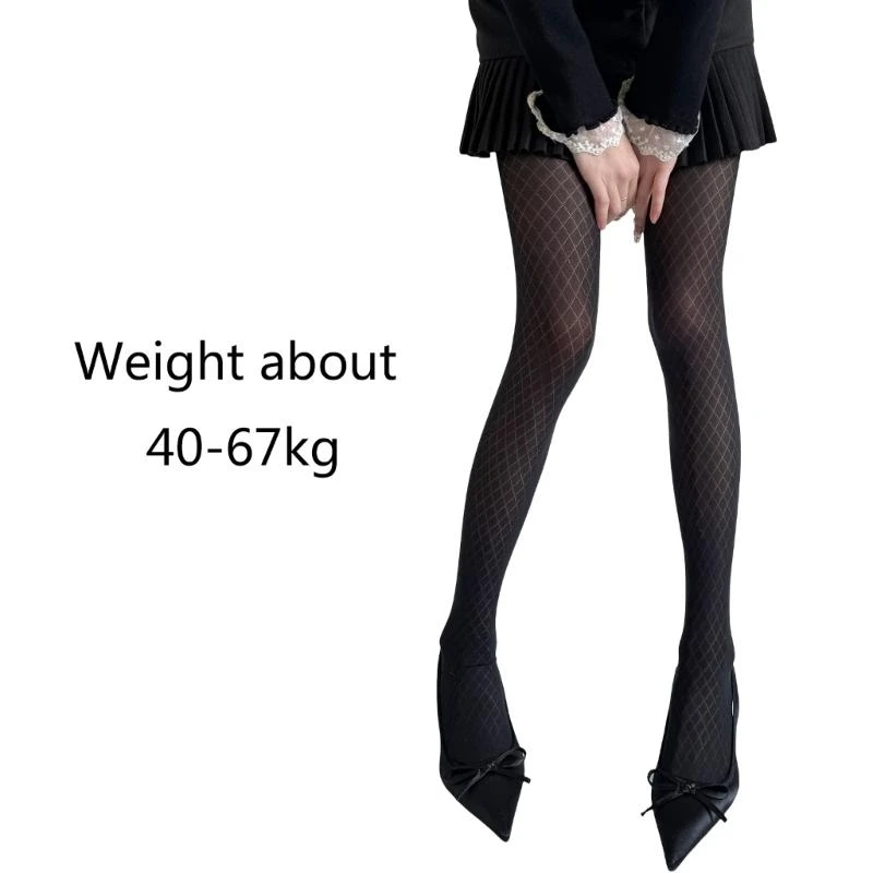 

Women's Sheer Patterned Tights High Waist Pantyhose Thigh High Stockings Silk Stockings