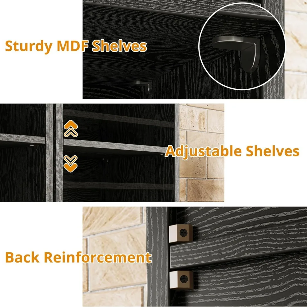 ชั้นวางหนังสือทรงเพรียวบาง 8 ชั้นสำหรับพื้นที่ขนาดกะทัดรัด โซลูชันการจัดเก็บอเนกประสงค์สำหรับบ้านและสำนักงาน สีน้ำเงินวินเทจ