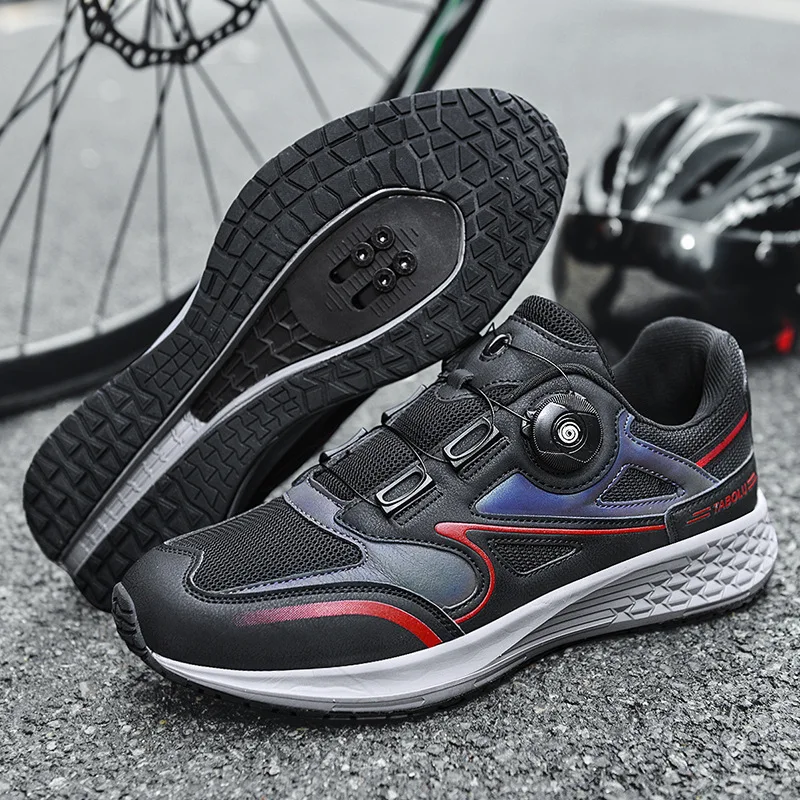 Hard-soled Cycling Shoes for Men and Women, Unlocked Road Bike, Mountain Bike Lock Shoes, Bicycle Shoes, New, 2022