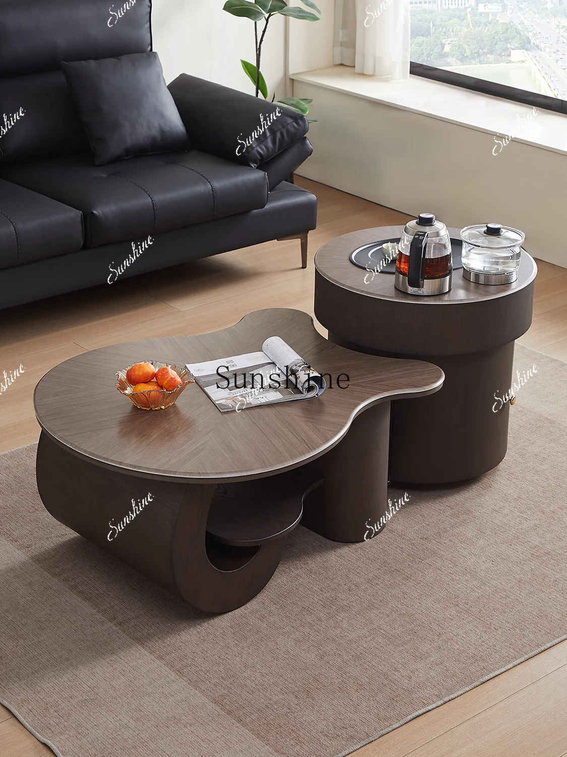 AA Light luxury movable small table integrated living room household tea making machine