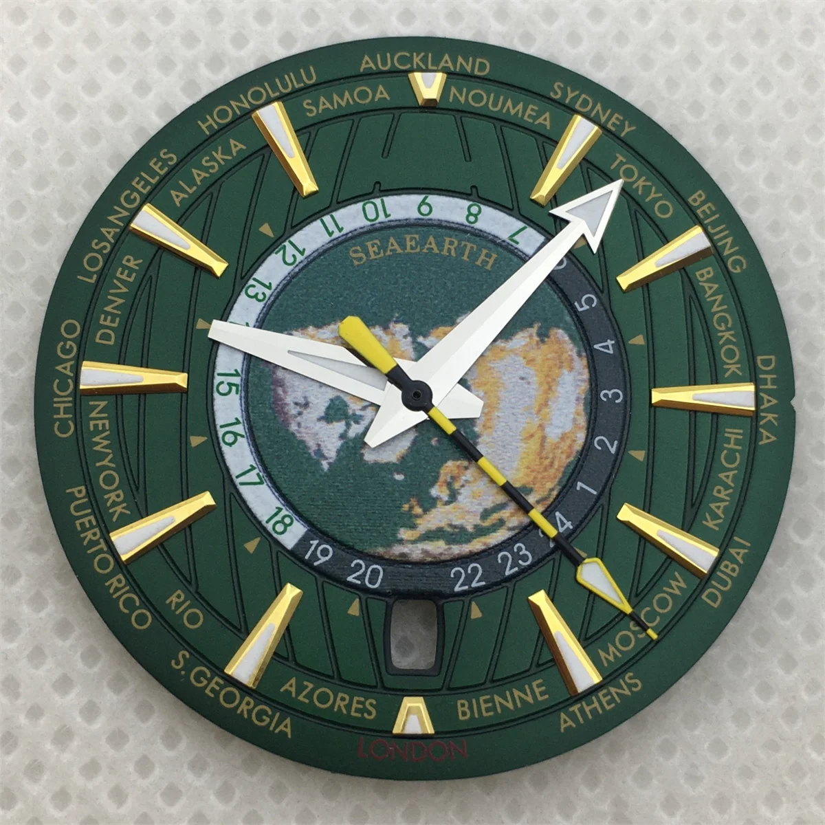 NH35 33 ملم قرص C3 قرص مضيء تقويم الساعة 6 مع حركة NH35A