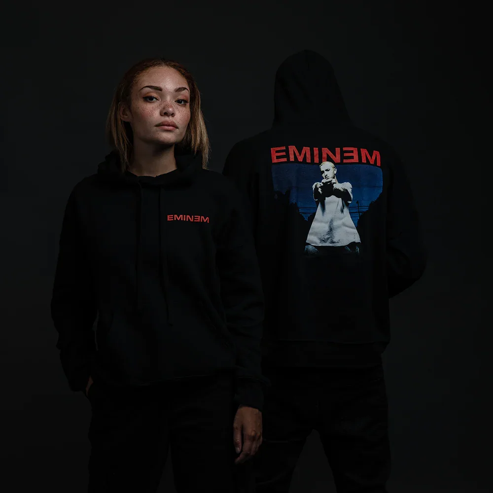 

2025 Autumn and Winter POWERLINE HOODIE (BLACK) High-end Luxury Is for Both Men and Women Top Y2k
