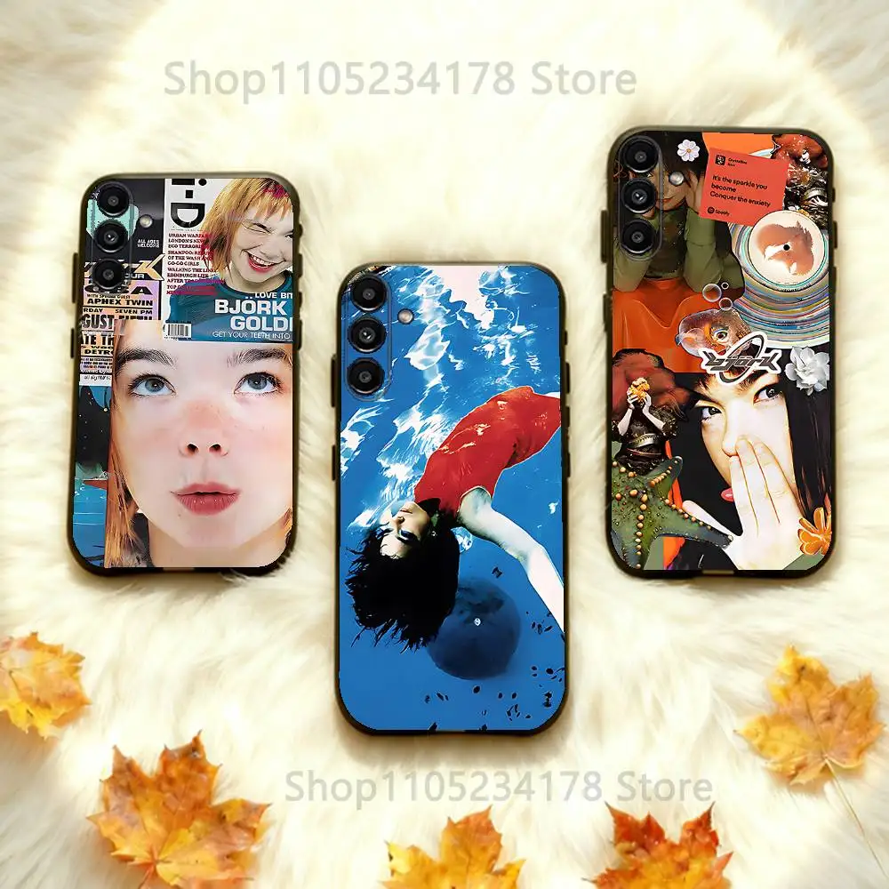 

B-Bjork Singer Phone Case Silicone Soft For Samsung Galaxy A73,31,32,72,41,53,52,71,22,5G,Note,J7,8,9