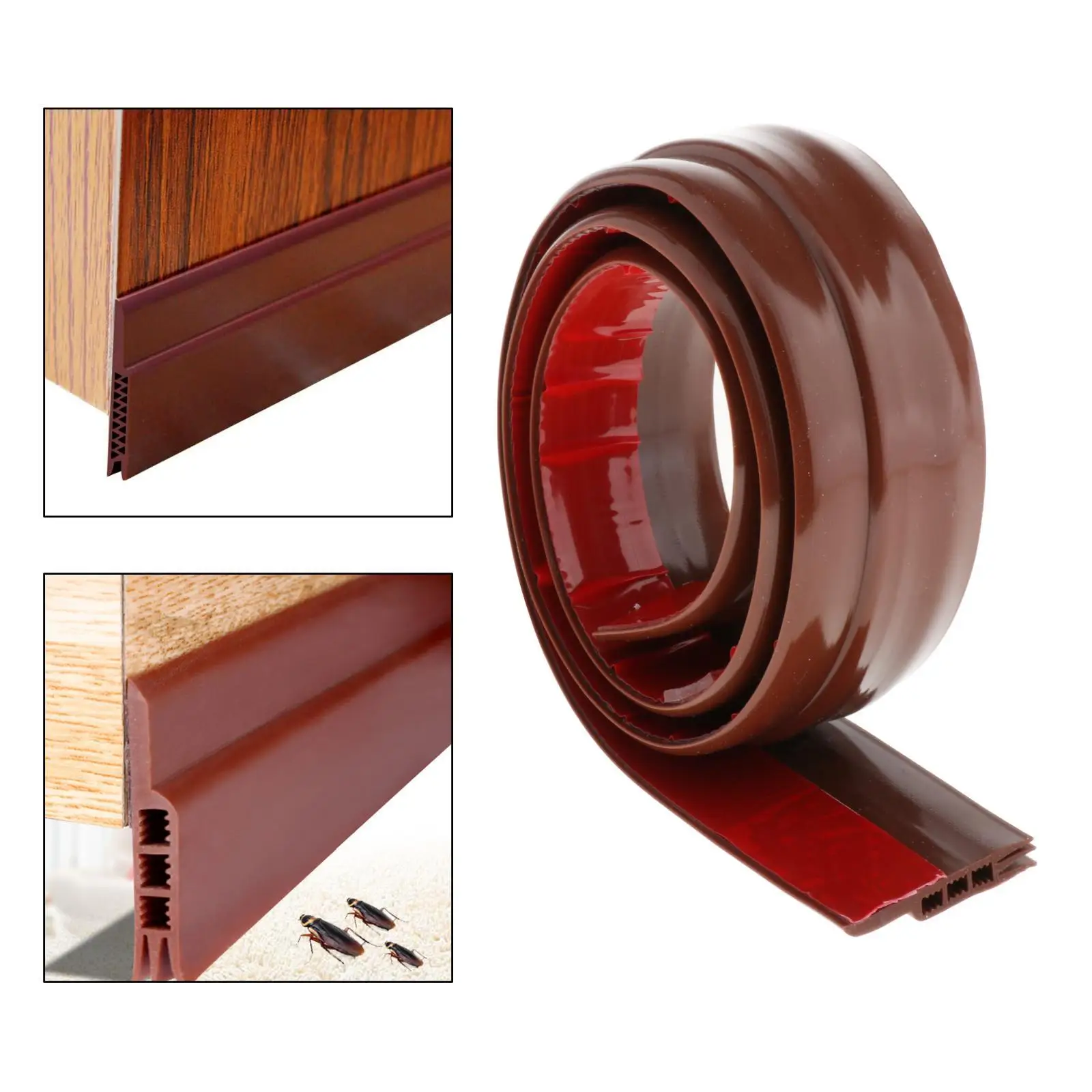 Weatherproof Bottom Stripping Seal Strip Under Door Cap Gap Seals