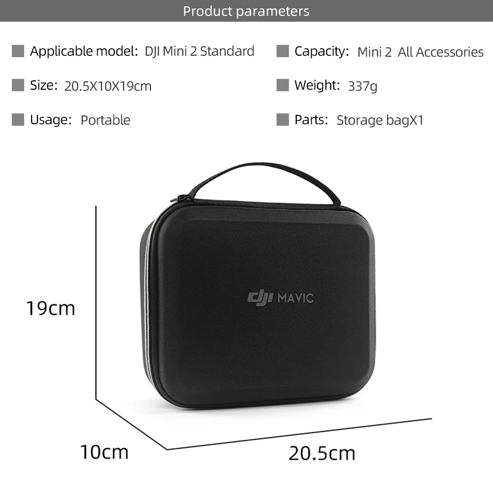 For DJI Mini 2 SE Carrying Case Storage Box Mini Handbag Set Accessory Bag for DJI Mini 2 Accessories boxs