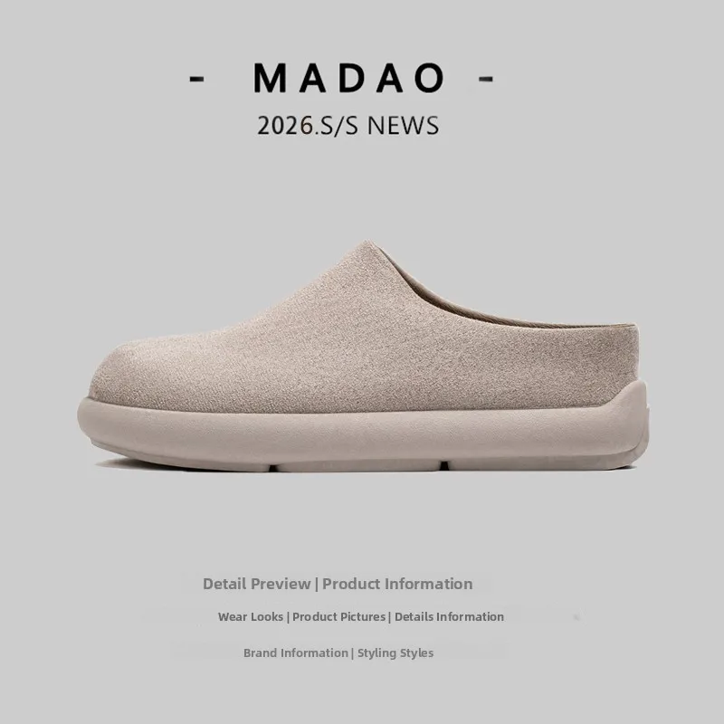 Men's Casual Birkentcsl Slip-On Lightweight Slip-resistant Moccasins Versatile Soft-soled Breathable Summer Sandals