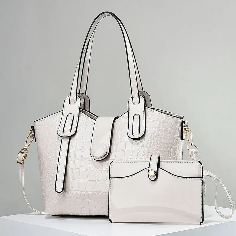 

Женская сумка через плечо, яркая кожа, новая модная лакированная кожаная сумка для матери и ребенка, женская портативная сумка на плечо большой вместимости