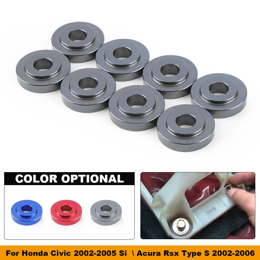 8Pcs Car Shift Button Bushing Gasket Is High Quality And Durable Suitable For Honda Civic 2002-2005 Acura RSX Type 2002-2006