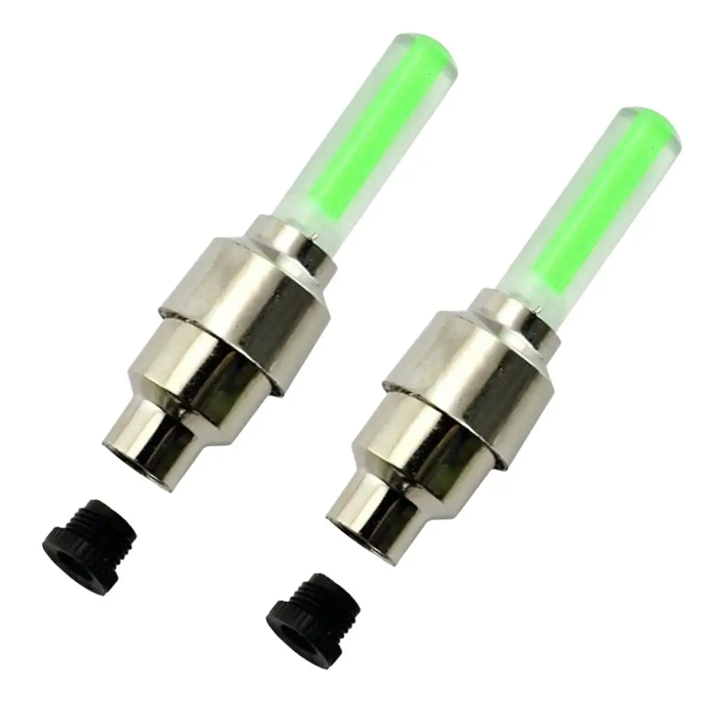 Car Motorcycle Bicycle Tire Valve Caps Light LED Lights Accessories Wheel Neon Lamp Universal Tyre Lamp Neon Flash Lights