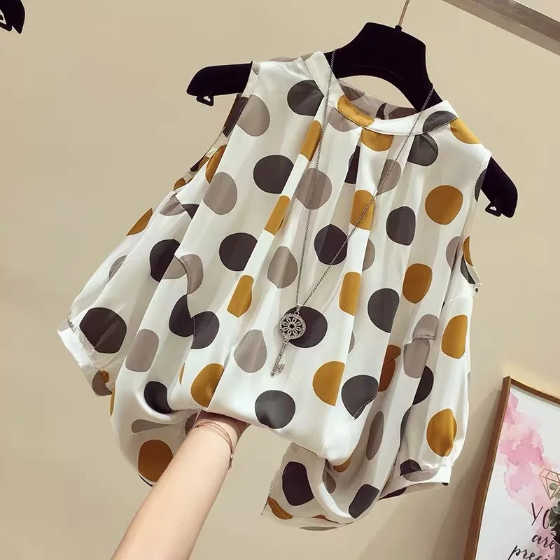 Women Summer Tops Tees Sexy Vintage Hole Dots Casual Short Sleeve Shirt Ruffles T Shirts Loose Casual Tees