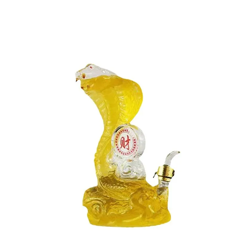 Serpentine Sparkling Wine Bottle High Borosilicate Special-shaped Glass Craft Wine Bottle
