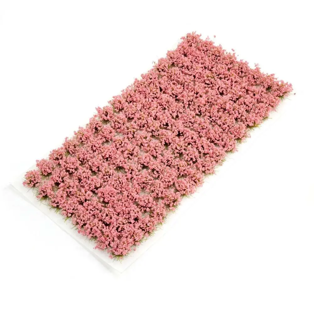 Simulazione Fiore in miniatura Erba Treno ferroviario Modello che fa ciuffo di erba statica Modello di terreno in resina Mini ciuffo di fiori