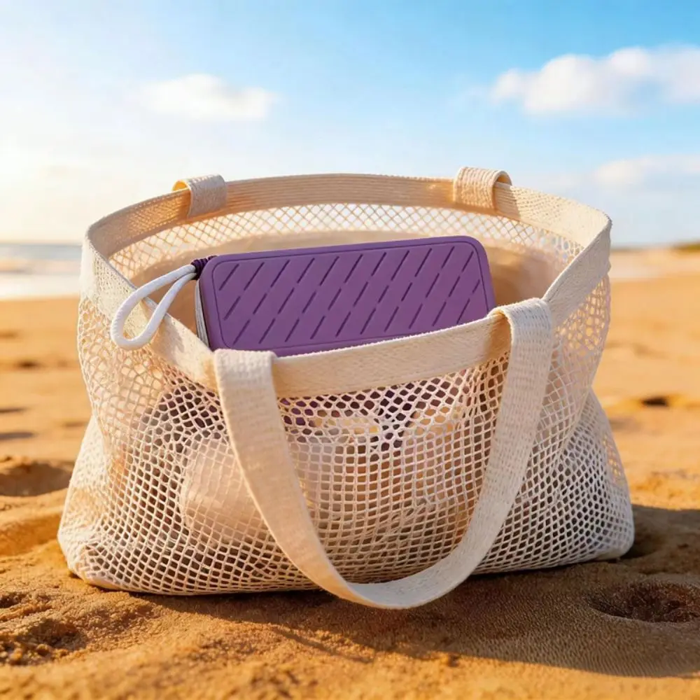 Large Capacity Silicone Swim Goggle Case Perforated Waterproof Eyeglasses Storage Bag with Handle Zipper Closure