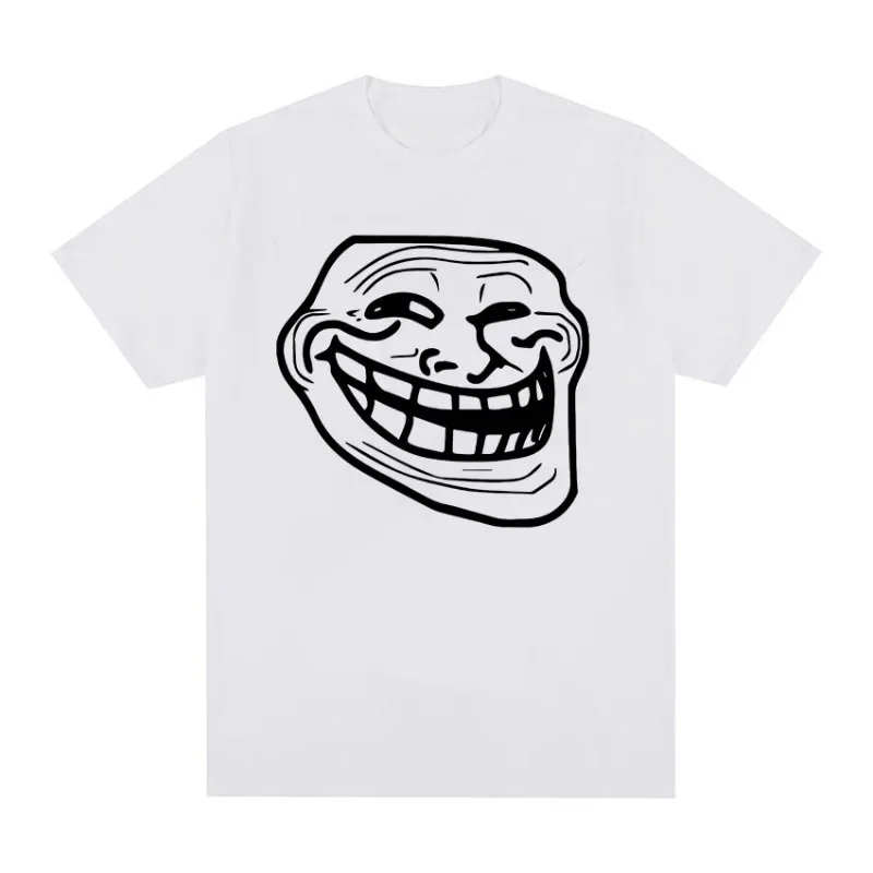 New Troll Face Memes Angry Man Issues Funny Meme T-Shirt Women Vintage Fashion Cotton T-Shirt Vintage Streetwear Tops S-5xl