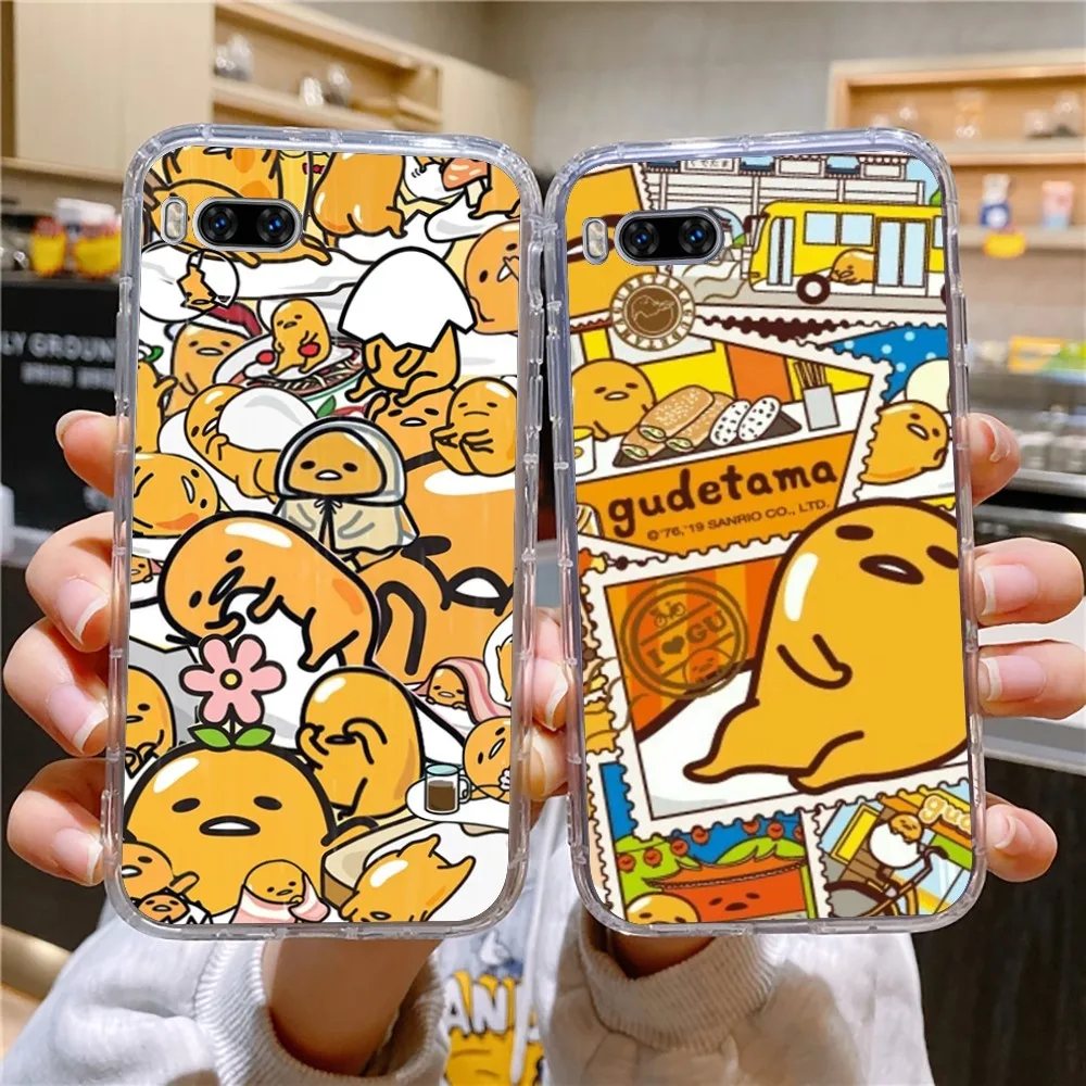 Cartoon G-Gudetama Phone Case For Huawei Mate P10 P20 P30 P40 P50 Smart Z Honor 50 60 70 Pro Lite Transparent Case