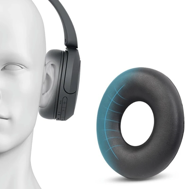 Substituição Memory Foam Ear Pads, Headphone, Earpads, Head Beam, Capa de Almofada, Earmuff, Fit para Sony WH-CH520