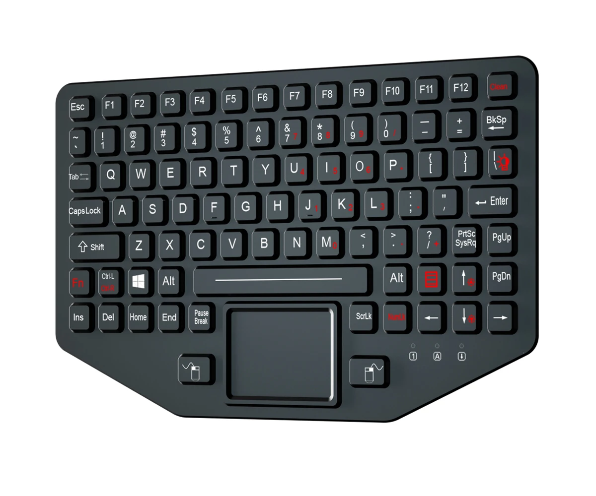 89keys waterproof industrial silicone keyboard USB rugged keyboard