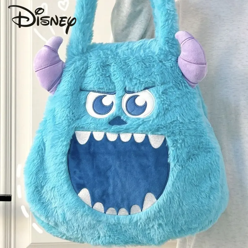 

Disney Monster University 2023 New Fashion Plush Handbag Cartoon Women's Handbag Large Capacity High Quality Cute Shoulder Bag