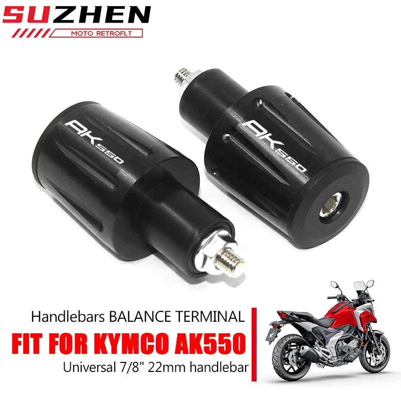 

For KYMCO AK550 AK 550 AK550 All Years Universal Motorcycle Accessories 7/8"22MM Handlebar Grips Handle Bar Grip End Cap Plugs