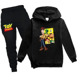 2024 Toy Story Boys Clothing Sets Child Tracksuit Girl Clothing Kids Hoodie+Sweatpants Jogging Suit Buzz Lightyear Woody Clothes