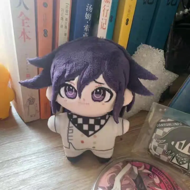 Japanese Anime Nanami Chiaki Nagito Komaeda Facial Embroidery Pocket Plush Doll Backpack Hanging Ornament Friend's Birthday Gift