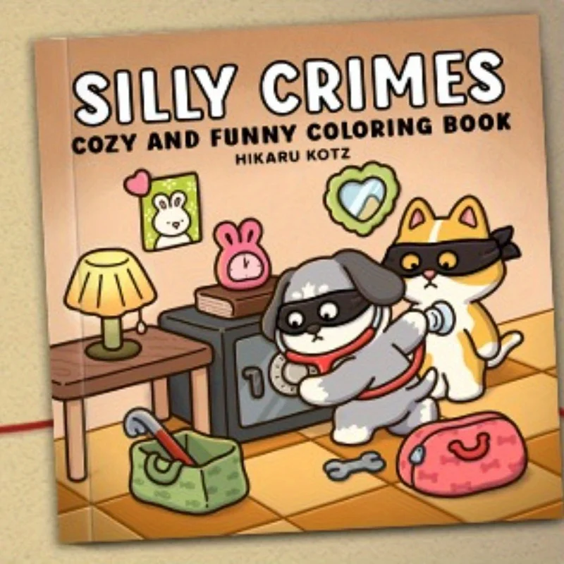Crimes tontos: libro para colorear acogedor y divertido para adultos y adolescentes: estuches caprichosos, diseños rosas y verdes, perfecto para una creación relajante