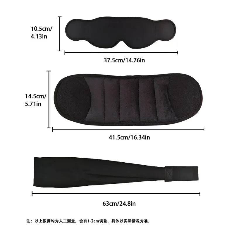 3-in-1 Airplane Sleep Support Set Plane Travel Sleeping Accessories with Memory Foam Long Haul Flight Pillow Adjustable EyeDecor view 3
