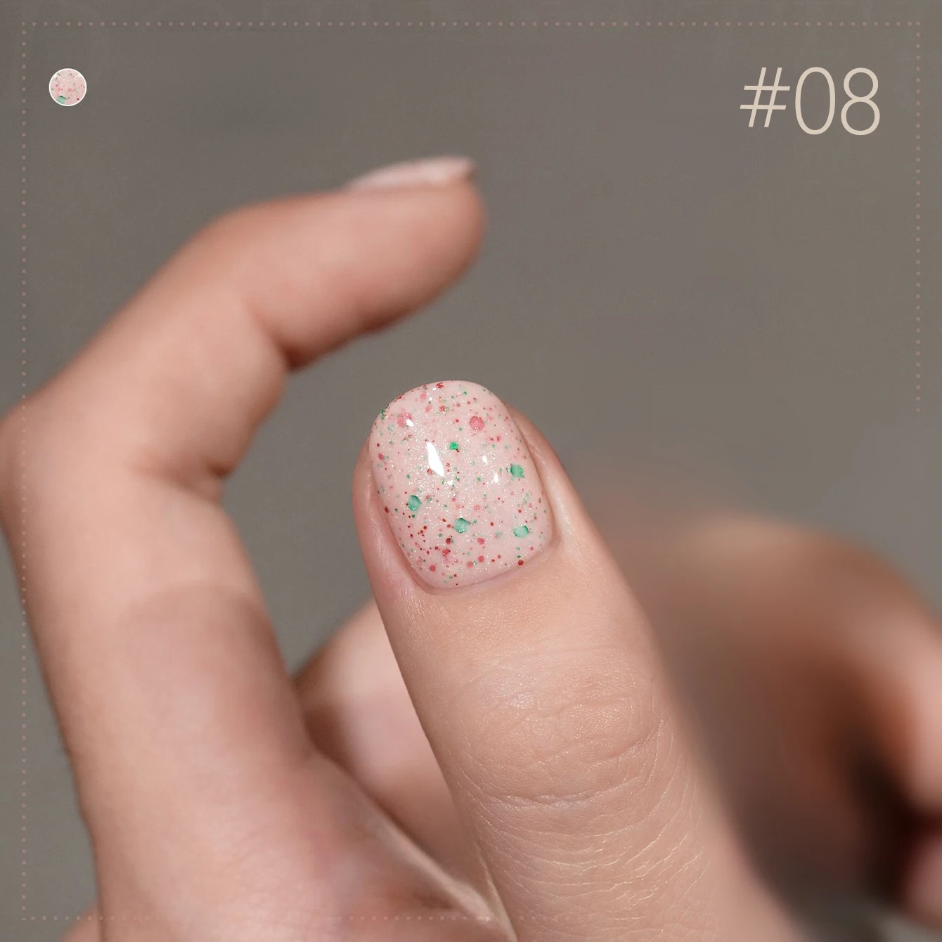 MIANEL 10ML Uroczy Lakier do Paznokci z Brokatem w Stylu Serka, Nowy Model 2025, Paznokcie z Brokatem w Stylu Lodów, Uniwersalny Zdobienie Paznokci