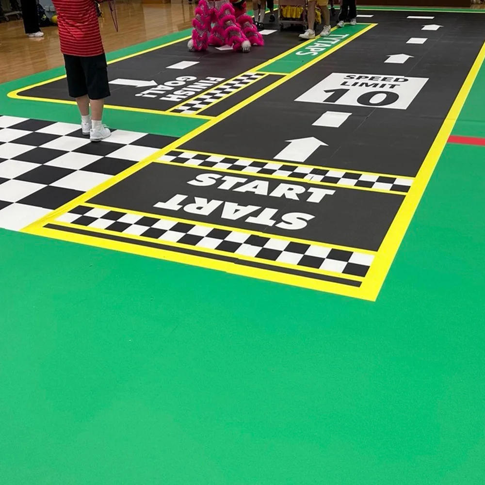 Beable PVC 체육관 바닥 롤 맞춤형 로고 디자인 다목적 사용