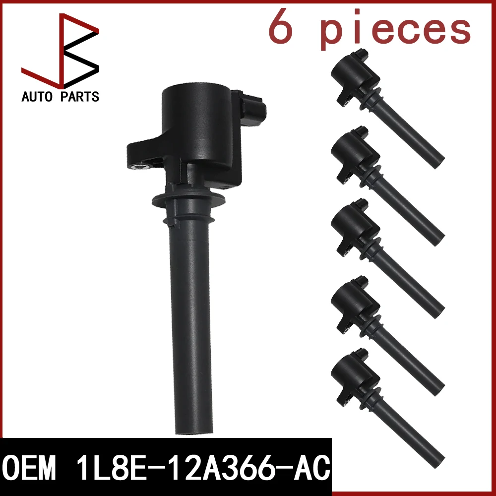 

6PCS OEM 1L8E-12A366-AC 1L8E12A366AC 1L8E-12A366-AA 1L8E12A366AA Ignition Coil For Ford Escape Taurus, Mazda Tribute, Mercury