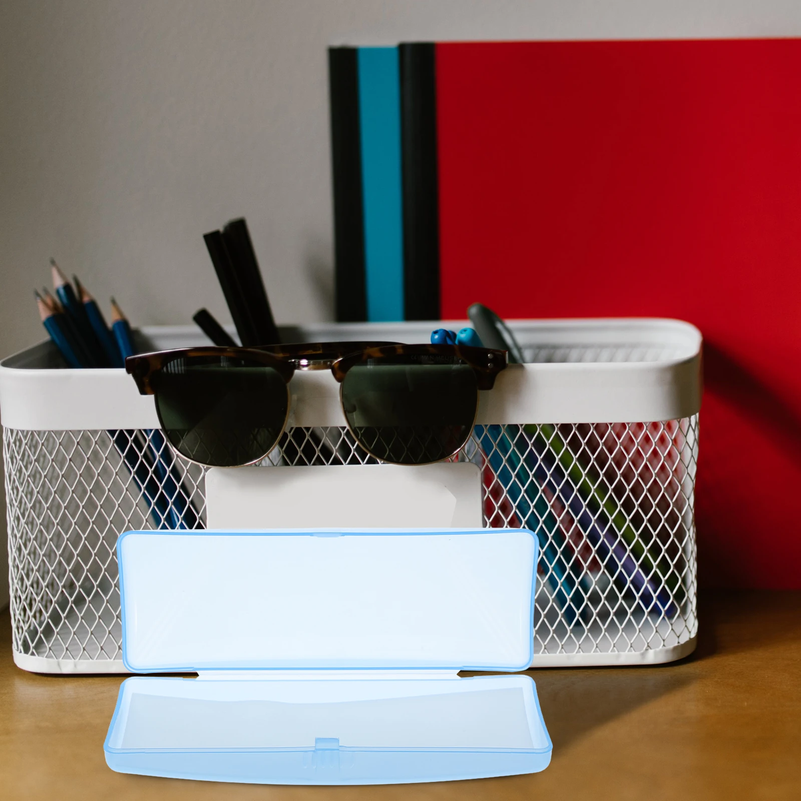 

5pcs Plastic Glasses Box Anti-Pressure Eyeglasses Case Scratch Proof Sunglasses Protector Unique Design Fit All Frames Kids