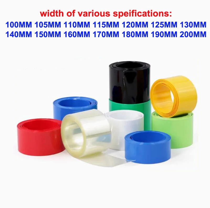 

PVC heat shrinkable tube insulation heat shrinkable battery packaging sleeve 18650 21700 14500 lithium battery shrink film