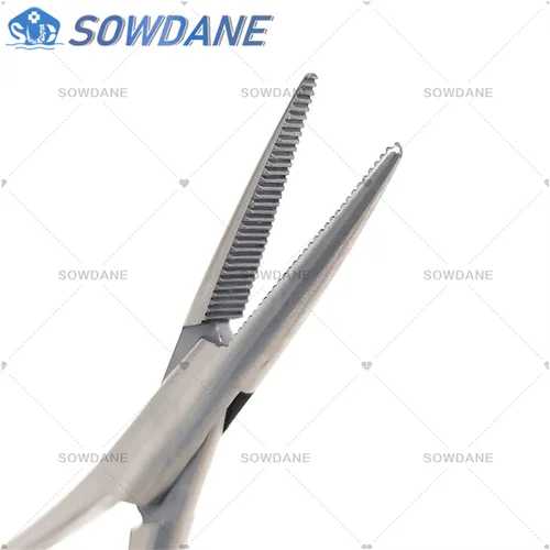 Imagen 2 del producto Soporte de aguja Mathieu de ortodoncia Dental para cuidado bucal, colocación elástica estándar, herramienta de laboratorio Dental de pico Extra fino de 14cm