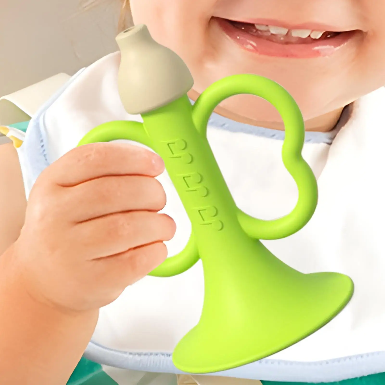 

Silicone Teether Soft Silicone Music Learning Whistle Shape Baby Teether Chew Toy For Shower Living Room Bedtime Stroller