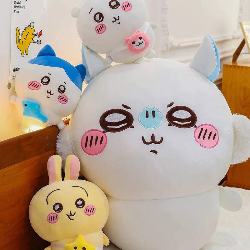 جديد 30-80 سنتيمتر Kawaii Hachiware Momonga ألعاب من نسيج مخملي أفخم الدمى لينة ولكن ليس بسهولة تشوه أفخم غرفة الديكور هدية عيد ميلاد