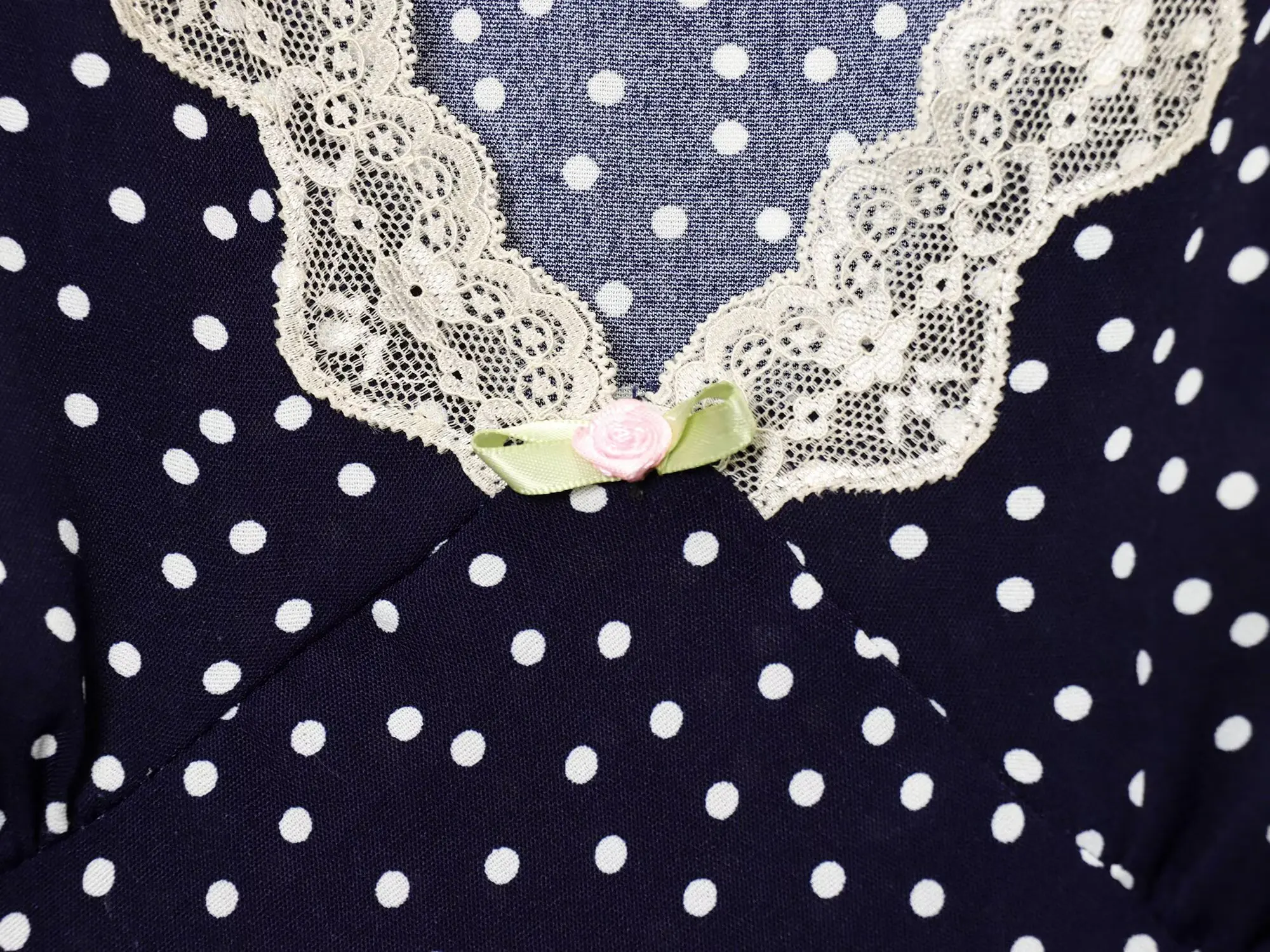 2023 Zomer Nieuwkomers Dameskleding Franse V-hals Kant Splitsen Polka Dot Print Korte Mouw Jurk Lange Rok