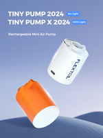 FLEXTAILGEAR TINY PUMP X 2024 - 47g Mini Rechargeable Air Pump Equipped with Camping Light, Suitable for Pool Floats, Air Mattre