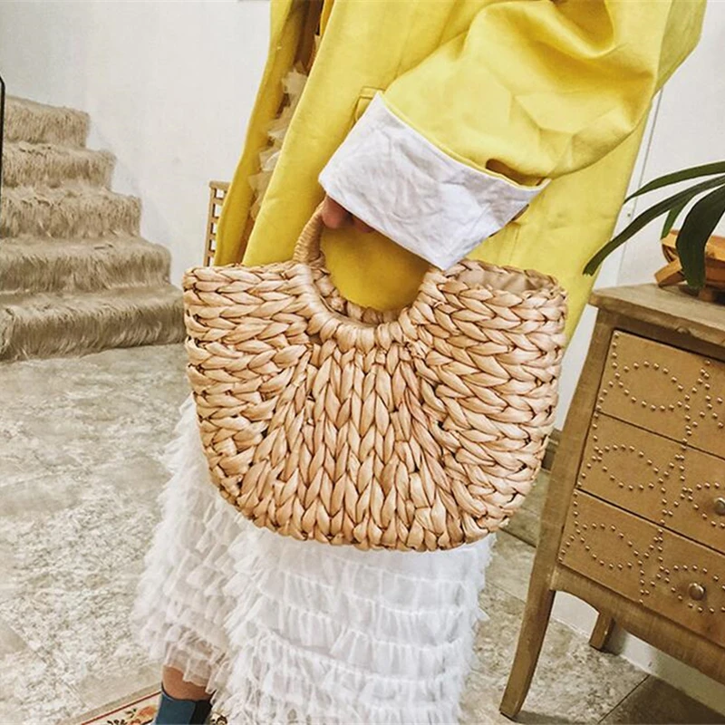 Multi-styles Straw Bags Handmade Summer Woven Beach Ladies Shoulder Bag Bohemia Bali Travel Female Holiday Handbags