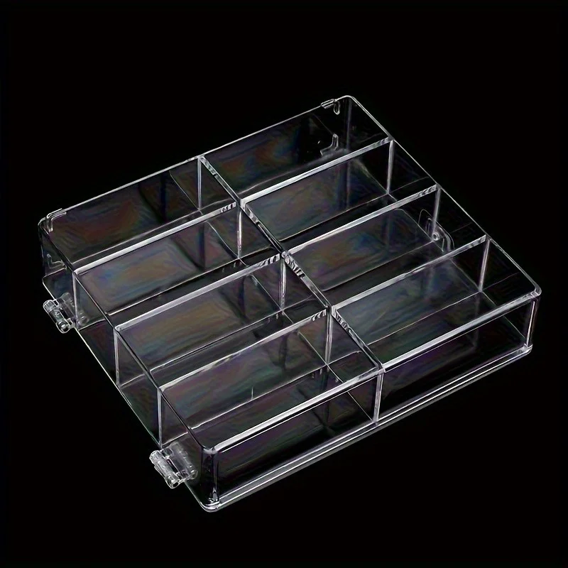 High Quality Acrylic Display Cabinet With 8 Slots  Transparent Art Storage Box For Toy Figurine Car Model Mini Cartoon Doll