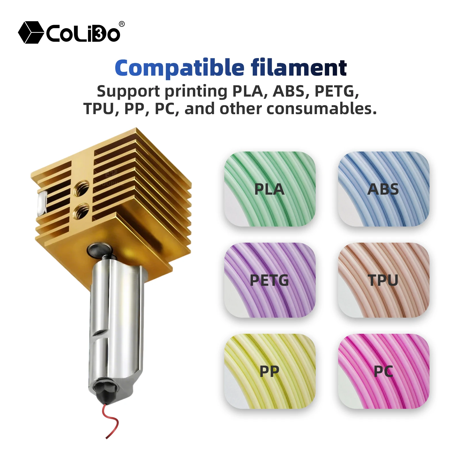 Hotend Upgrade Kit for Bambu Lab A1 /A1 mini 3D Printer Hotend Brass Heat Sink with 0.4mm Removable Nozzle A1 mini A1 Hotend Kit