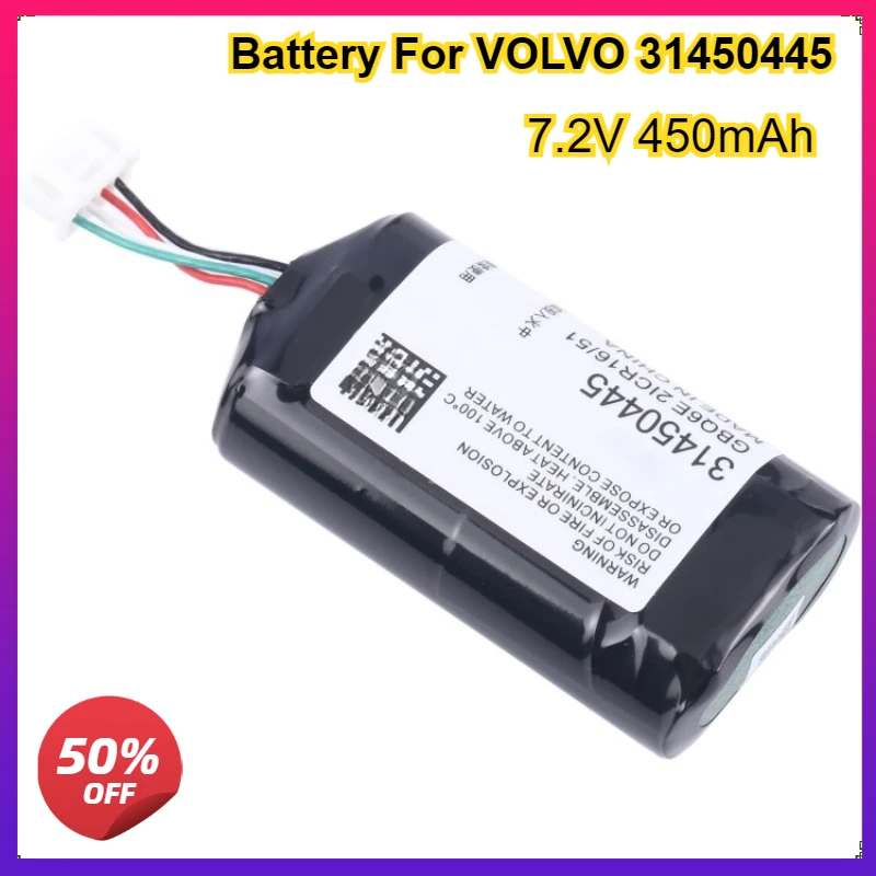 

Новый аккумулятор для VOLVO 31450445 GBQ6E BP15 S/N:P0839AREV.J Аккумуляторы модуля шлюза VCM автомобиля 7,2 В 450 мАч