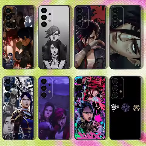 Arcane Vi C-Caitlyn Phone Case For Samsung S25,S24,S21,S22,S23,S30,Ultra,S20,Plus,Fe,Lite,Note,10,9,5G Black Cover
